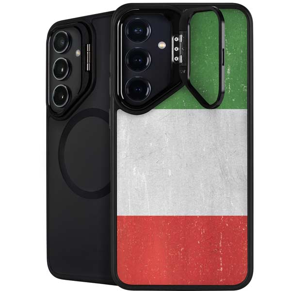 Italy Flag Distressed Galaxy S26 Plus Kickstand Case