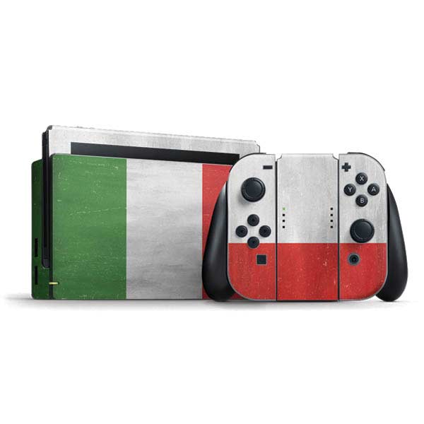 Italy Flag Distressed Nintendo Skins