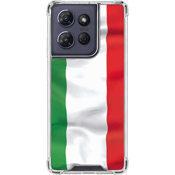 Italy Flag Moto G Power 5G (2025) Clear Case