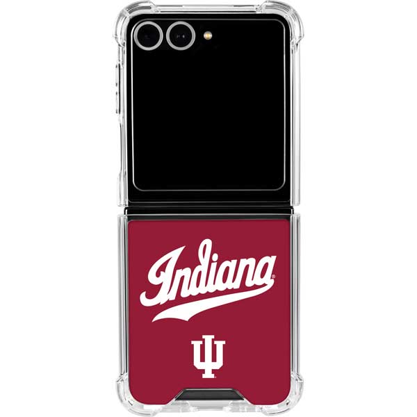 Indiana University IU Hoosiers Galaxy Z Flip7 Clear Case