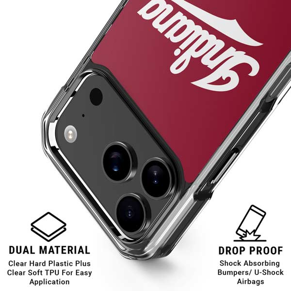 Indiana University IU Hoosiers iPhone 17 Pro Clear Case
