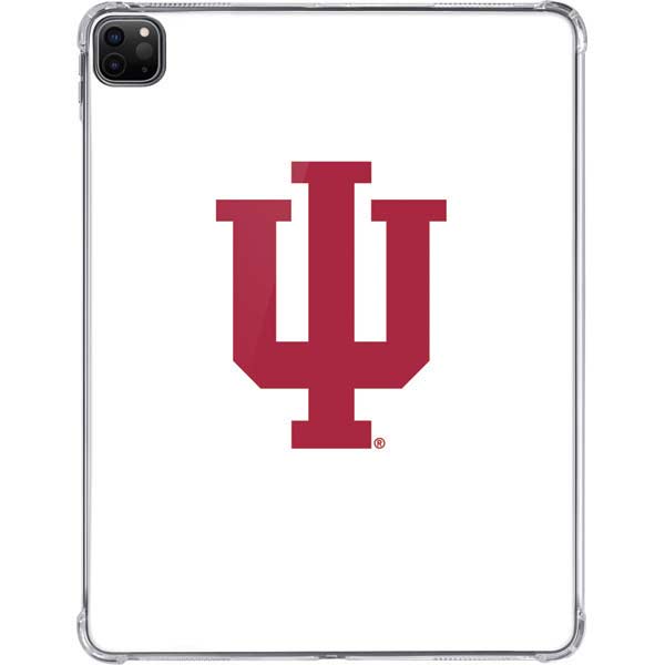 Indiana University IU Logo White iPad Pro 11in (2024) Clear Case