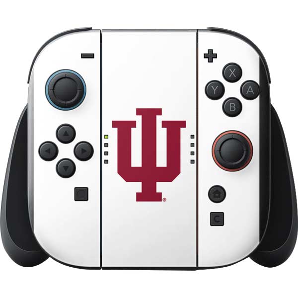 Indiana University IU Logo White Nintendo Switch 2 (2025) with Joy-Con Skin
