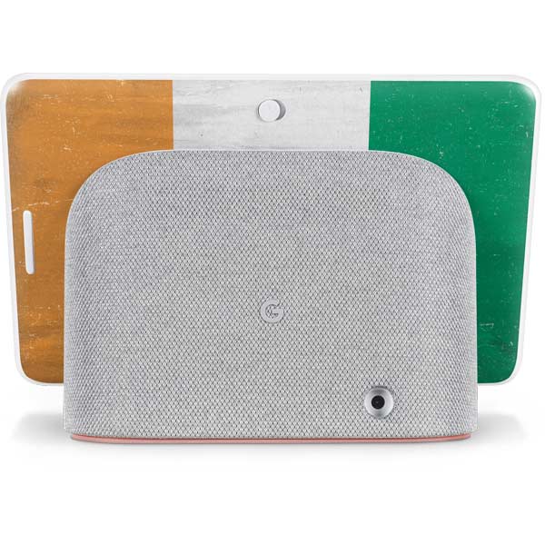 Ivory Coast Flag Distressed Google Home Hub Skin