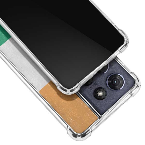 Ivory Coast Flag Distressed Moto G Play 5G (2025) Clear Case