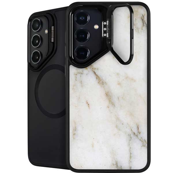 Ivory Taupe Galaxy S26 Kickstand Case
