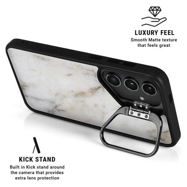 Ivory Taupe Galaxy S26 Kickstand Case