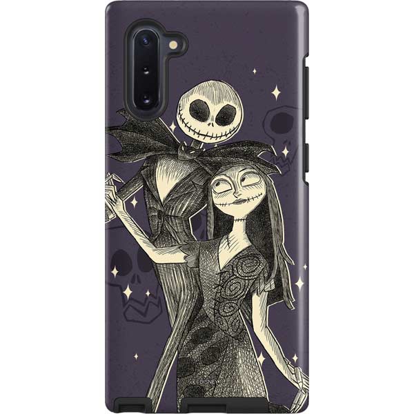 Disney The Nightmare Before Christmas Jack and Sally Art Galaxy Cases