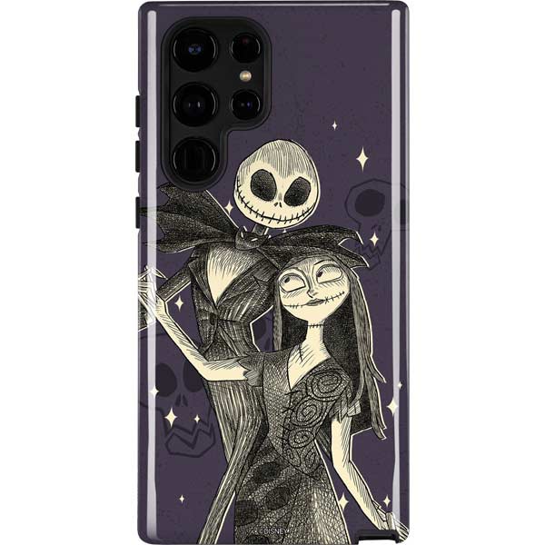 Disney The Nightmare Before Christmas Jack and Sally Art Galaxy Cases