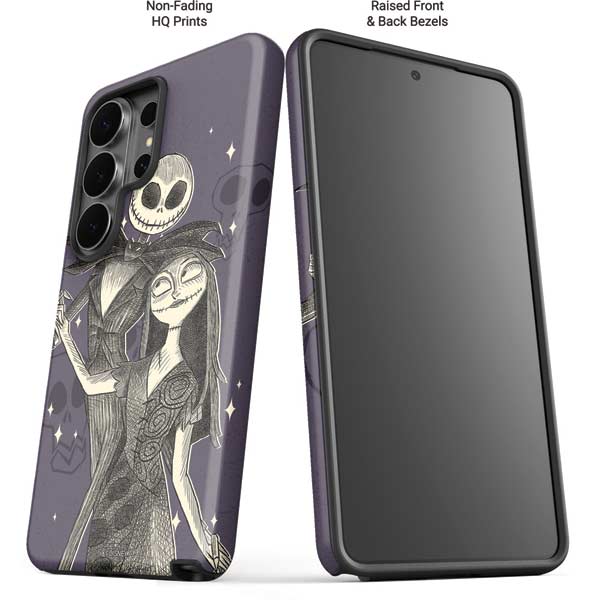 Disney The Nightmare Before Christmas Jack and Sally Art Galaxy S26 Ultra Impact Case