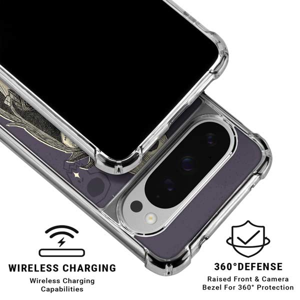 Disney The Nightmare Before Christmas Jack and Sally Art Google Pixel 10 Pro XL Clear Case