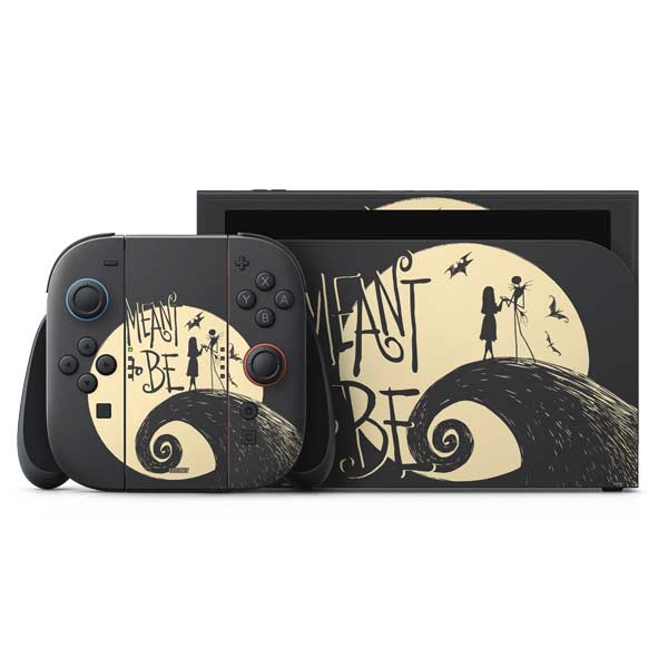Disney The Nightmare Before Christmas Jack and Sally Meant to Be Nintendo Switch 2 (2025) with Joy-Con Skin