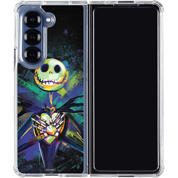 Disney The Nightmare Before Christmas Jack Skellington Art Galaxy Z Fold7 Clear Case