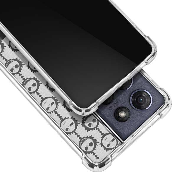 Disney The Nightmare Before Christmas Jack Skellington Face Expressions pattern Moto G Power 5G (2025) Clear Case