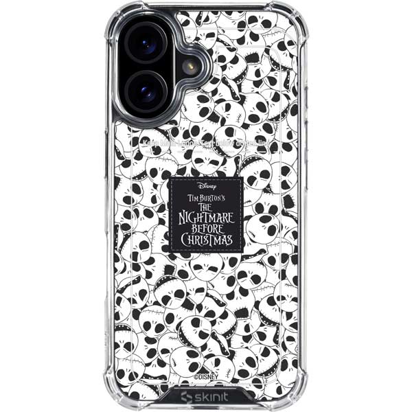 Disney The Nightmare Before Christmas Jack Skellington Pattern iPhone 17 Clear Case Disney The Nightmare Before Christmas Jack Skellington Pattern iPhone 17 Clear Case