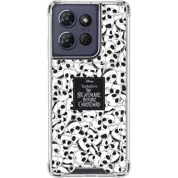 Disney The Nightmare Before Christmas Jack Skellington Pattern Moto G 5G (2025) Clear Case