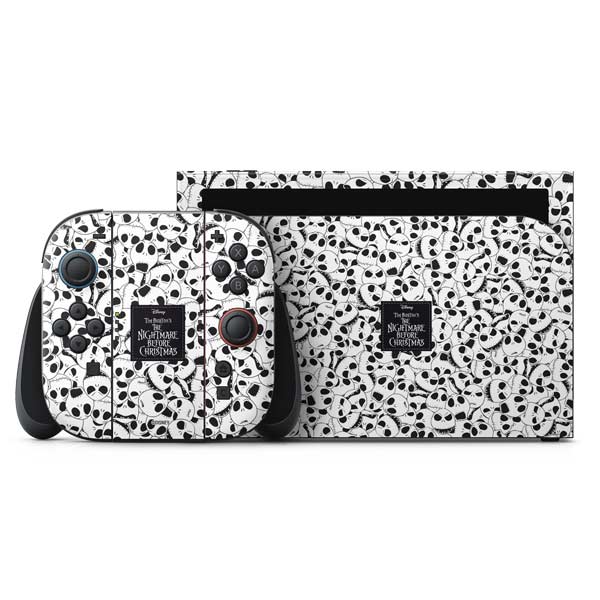 Disney The Nightmare Before Christmas Jack Skellington Pattern Nintendo Switch 2 (2025) with Joy-Con Skin