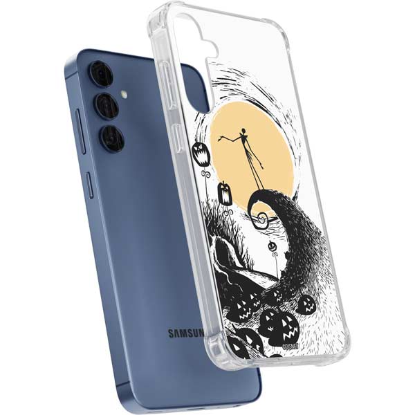 Disney The Nightmare Before Christmas Jack on Spiral Hill Art Galaxy A35 5G Clear Case