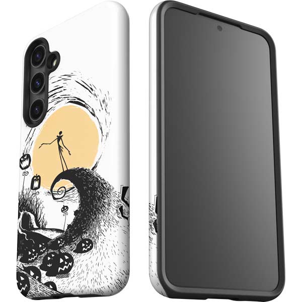 Disney The Nightmare Before Christmas Jack on Spiral Hill Art Galaxy S25 Plus Impact Case
