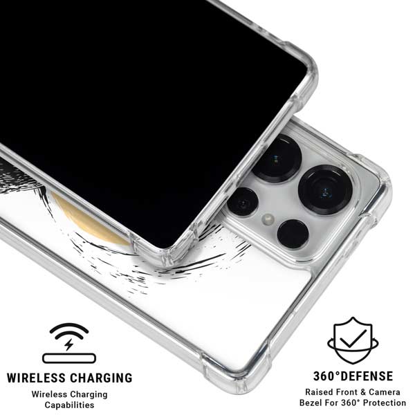 Disney The Nightmare Before Christmas Jack on Spiral Hill Art Galaxy S25 Ultra Clear Case