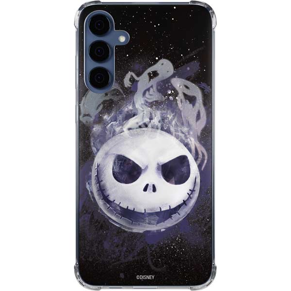 Disney The Nightmare Before Christmas Jack Skellington Face Art Galaxy A35 5G Clear Case
