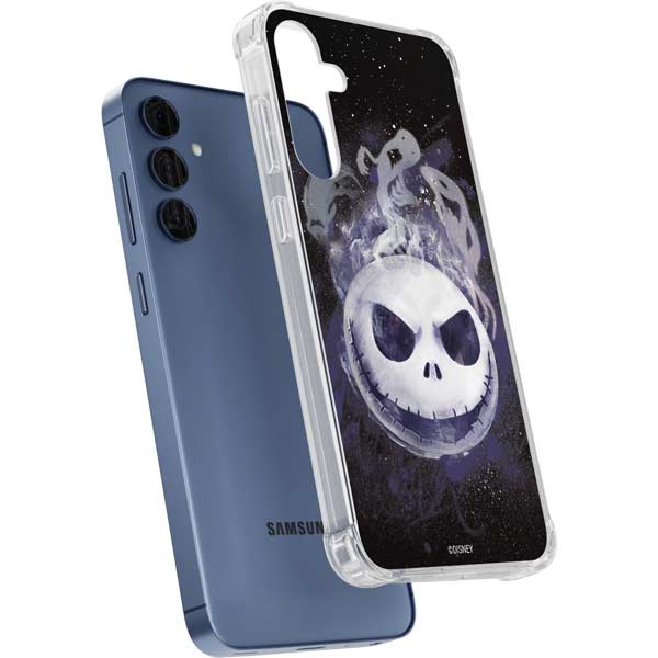 Disney The Nightmare Before Christmas Jack Skellington Face Art Galaxy A35 5G Clear Case