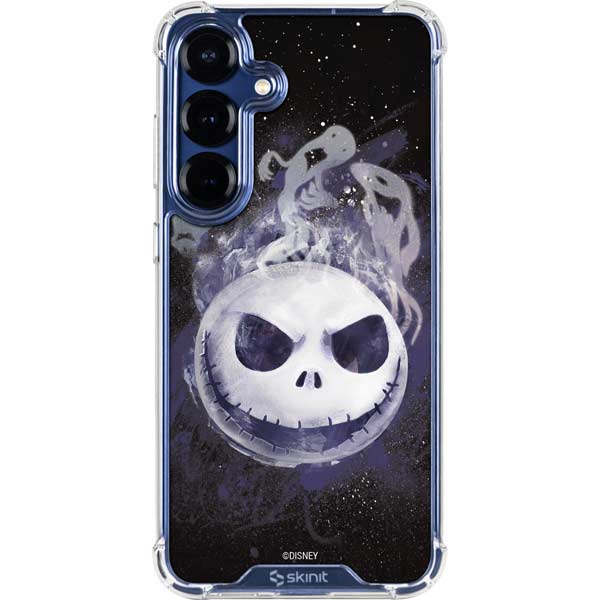 Disney The Nightmare Before Christmas Jack Skellington Face Art Galaxy S25 Plus Clear Case