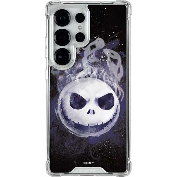 Disney The Nightmare Before Christmas Jack Skellington Face Art Galaxy S25 Ultra Clear Case