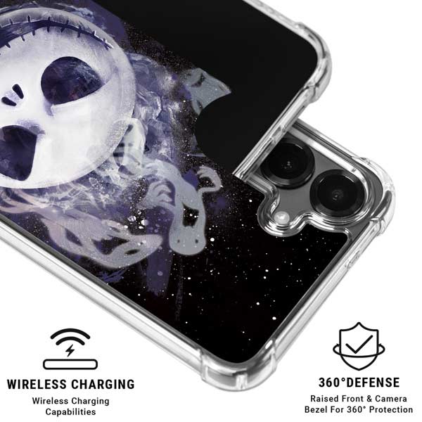 Disney The Nightmare Before Christmas Jack Skellington Face Art Galaxy S26 Plus Clear Case