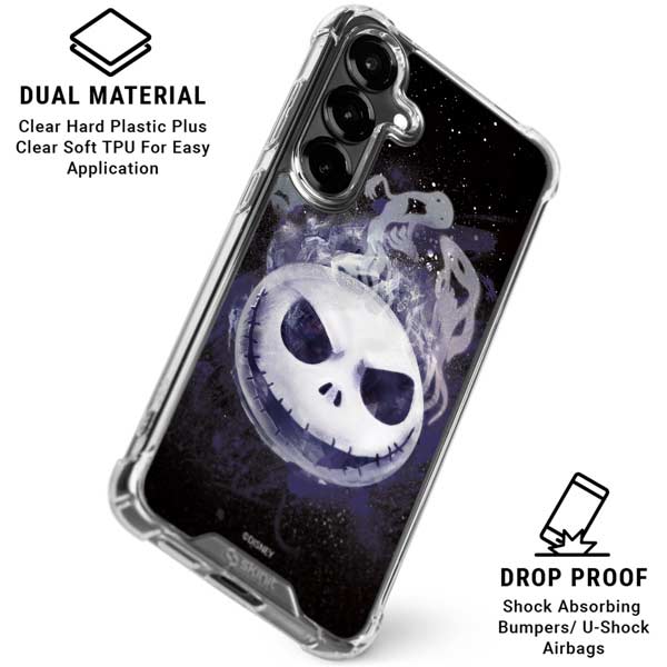 Disney The Nightmare Before Christmas Jack Skellington Face Art Galaxy S26 Plus Clear Case