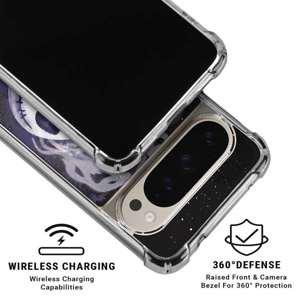 Disney The Nightmare Before Christmas Jack Skellington Face Art Pixel 9 Pro XL Clear Case