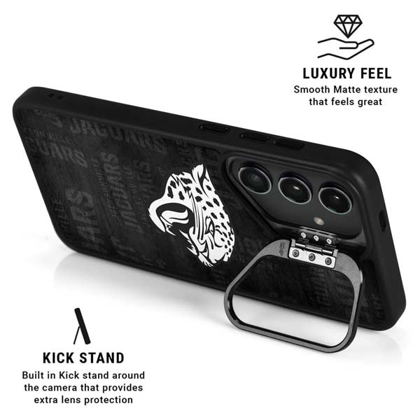 NFL Jacksonville Jaguars Black & White Galaxy S26 Ultra Kickstand Case