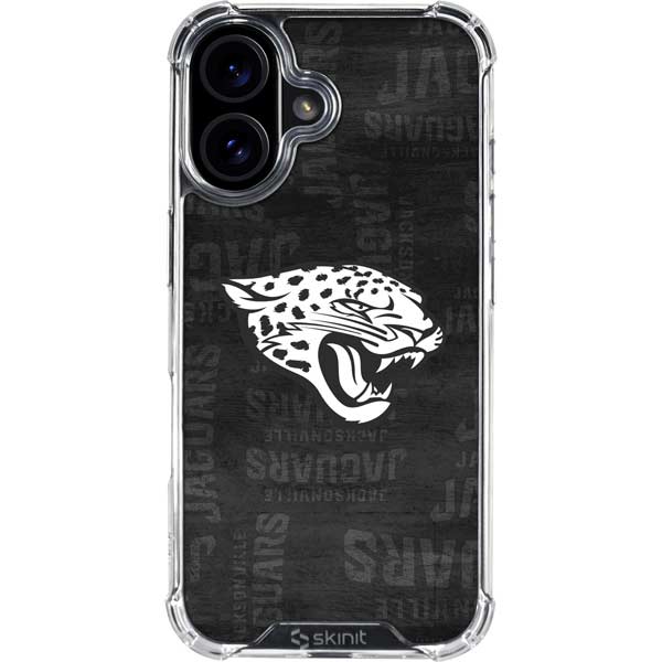 NFL Jacksonville Jaguars Black & White iPhone 17 Clear Case
