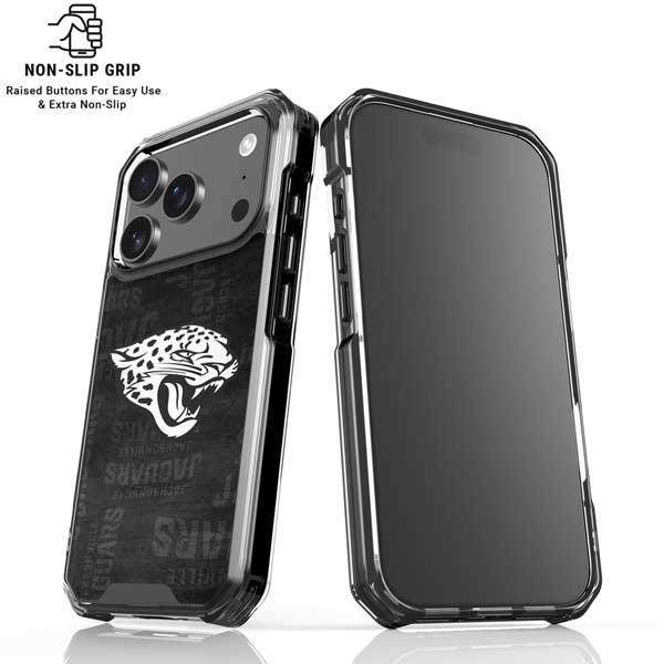 NFL Jacksonville Jaguars Black & White iPhone 17 Pro Max MagSafe Case