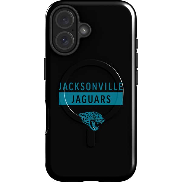 NFL Jacksonville Jaguars Black Performance Series iPhone 16 Plus Magsafe Impact Case