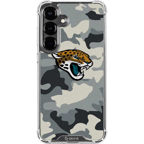NFL Jacksonville Jaguars Camo Galaxy S26 Plus Clear Case