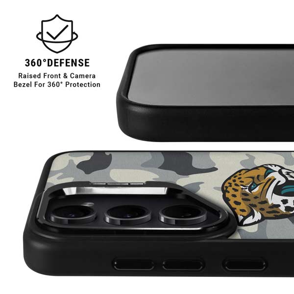 NFL Jacksonville Jaguars Camo Galaxy S26 Plus Kickstand Case