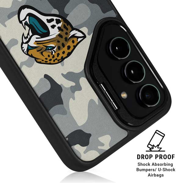 NFL Jacksonville Jaguars Camo Galaxy S26 Plus Kickstand Case