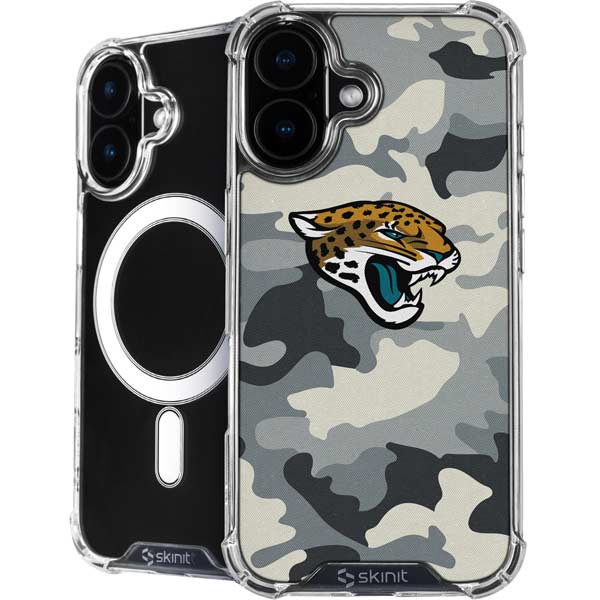 NFL Jacksonville Jaguars Camo iPhone 16 MagSafe Case