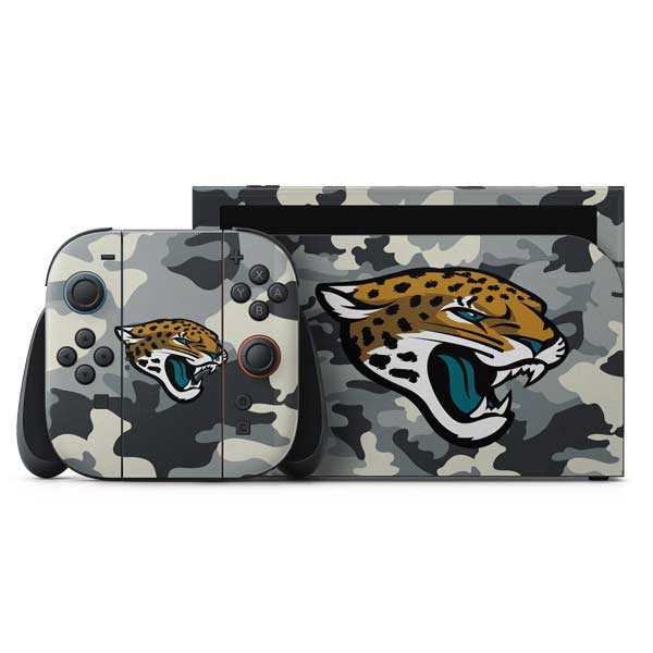 NFL Jacksonville Jaguars Camo Nintendo Switch 2 (2025) with Joy-Con Skin