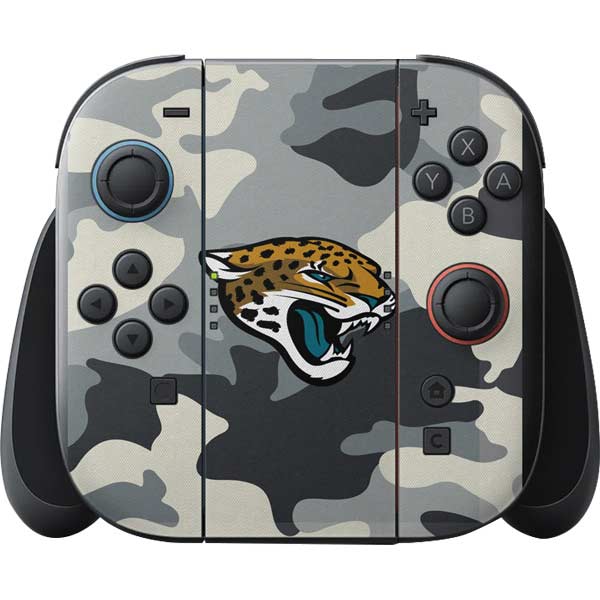 NFL Jacksonville Jaguars Camo Nintendo Switch 2 (2025) with Joy-Con Skin