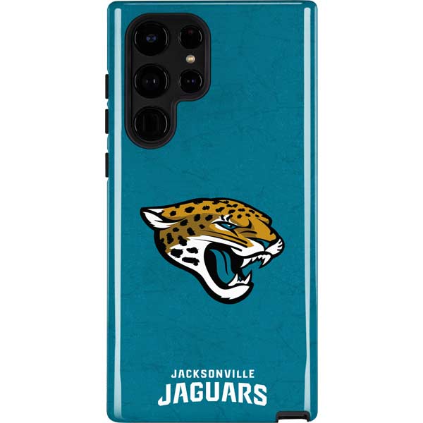 NFL Jacksonville Jaguars Distressed Galaxy S25 Ultra Impact Case