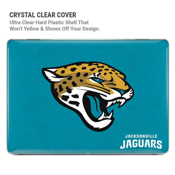 NFL Jacksonville Jaguars Distressed MacBook Pro 14in (2021-24) Case plus Skin