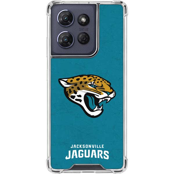 NFL Jacksonville Jaguars Distressed Moto G Power 5G (2025) Clear Case