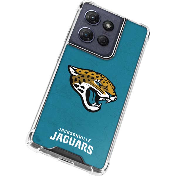NFL Jacksonville Jaguars Distressed Moto G Power 5G (2025) Clear Case