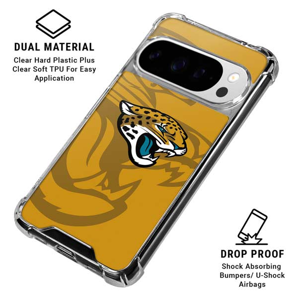 NFL Jacksonville Jaguars Double Vision Google Pixel 10 Pro Clear Case