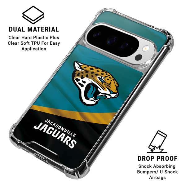 NFL Jacksonville Jaguars Google Pixel 10 Pro Clear Case