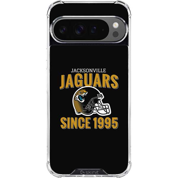 NFL Jacksonville Jaguars Helmet Google Pixel 10 Pro XL Clear Case