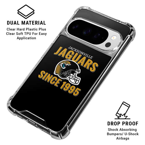 NFL Jacksonville Jaguars Helmet Google Pixel 10 Pro XL Clear Case