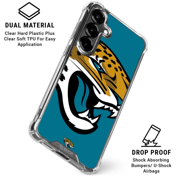 NFL Jacksonville Jaguars Large Logo Galaxy S26 Plus Clear Case